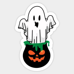 Cooking Pot Ghost Sticker